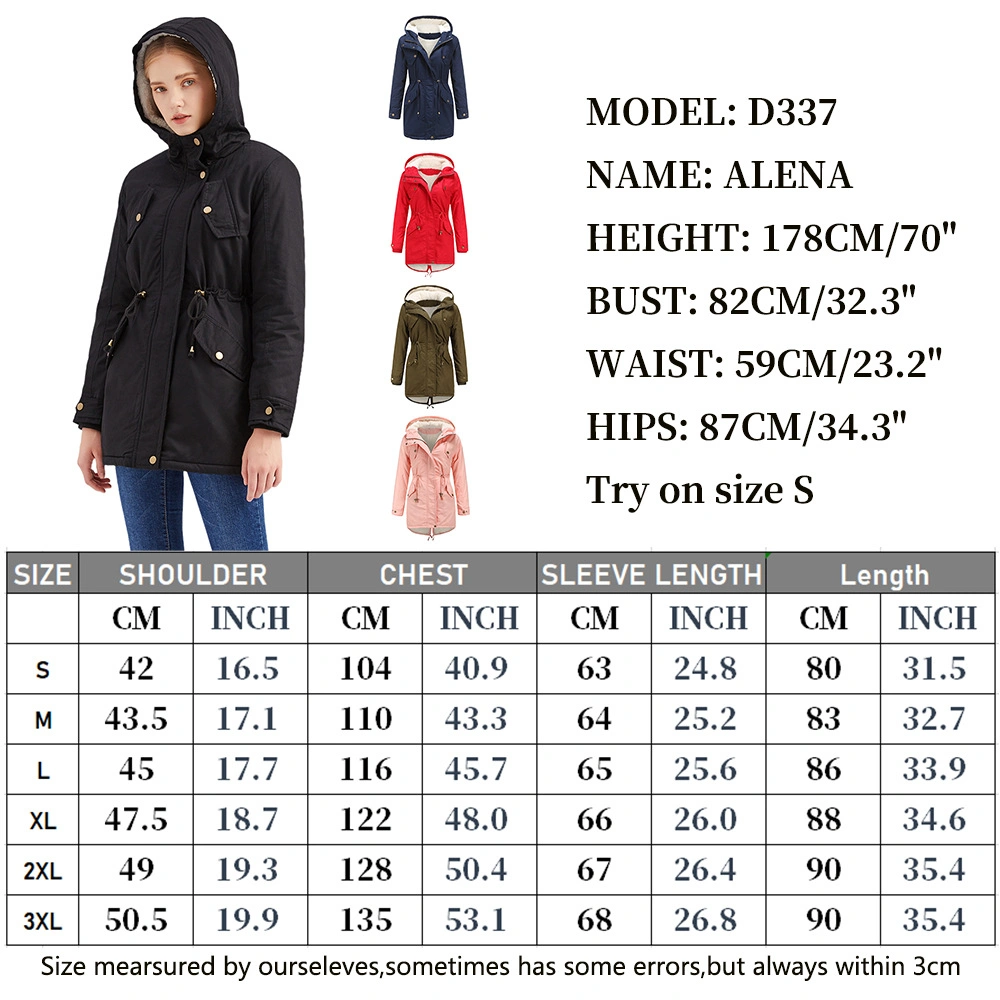 Womens Hooded Warm Winter Coats with Faux Fur Lined Outerwear Jacket Warm Lady Coat Fashion Wholesale Jacket Long Down Jackets Parka Coat