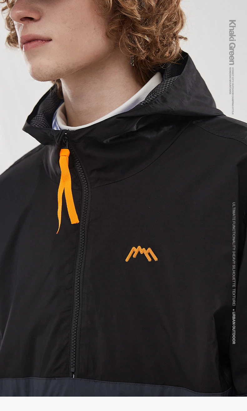 Fashion Color Blockintg Men′s Jacket Outdoor Breathable Sport Jacket