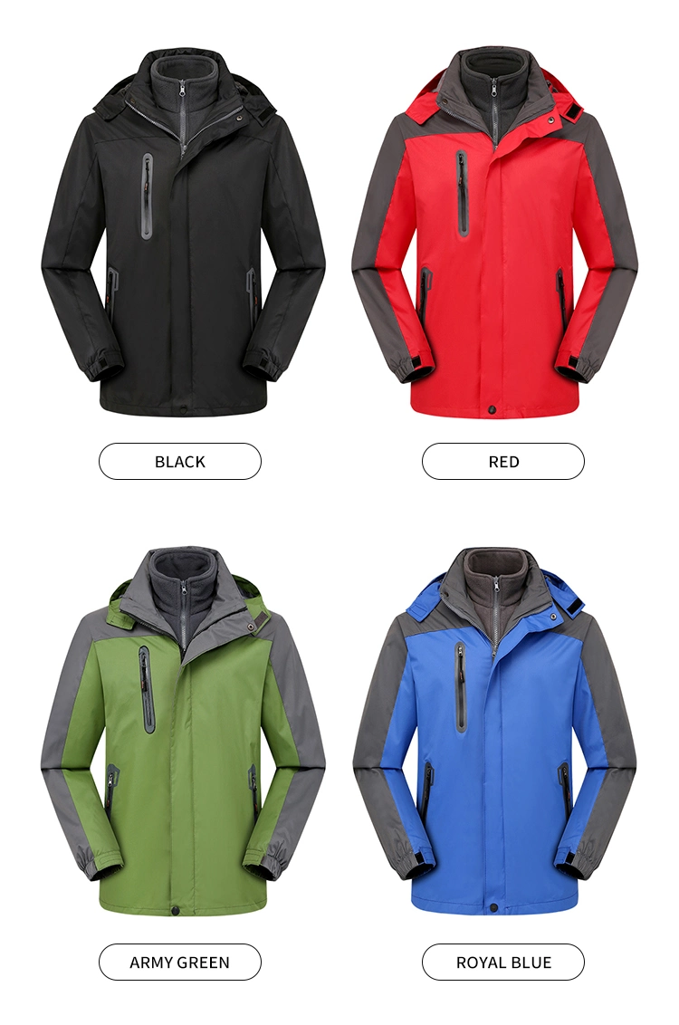 Mens Clothing Jacket Windproof Waterproof Sport Outerwear Jackets Fleece Thick Winter Men Gym Jacket