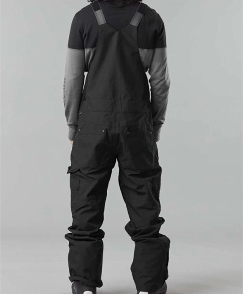 Mens Adjustable Ski Overall Bibs Ski Snow Cargo Pants Breathable Waterproof